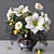 Elegant Floral Vase 3D model small image 1