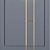 Elegant Brass Floor Lamp 3D model small image 2