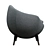 Emma Armchair - Sleek and Stylish Seating 3D model small image 3