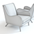 West Elm Sebastian Chair: High-Detail 3D Set 3D model small image 2