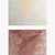 Dipped Cut Ivory-Pink Geometric Rugs 3D model small image 2