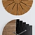  Rustic Wooden Wall Clock 3D model small image 3