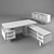 Eco-Lam Desk Set 3D model small image 3