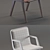 Sleek Altinox Nordic Chair 3D model small image 3