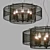 Designer Vega Hanging Chandelier 3D model small image 1