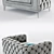 Boheme Velvet Armchair + Sofas | Prianera 3D model small image 2