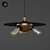 Sleek Visitor Pendant Light 3D model small image 1