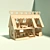 Wooden Dollhouse: Plywood Dream 3D model small image 2