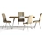 Trevor & K241: Elegant Table and Chair 3D model small image 1