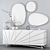 Sleek Solaris Sideboard 3D model small image 3