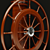 Vintage Nautical Ship Steering Wheel 3D model small image 2