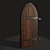Medieval-Style Wooden Door 3D model small image 2