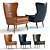 West Elm Erik Wing Chair: Luxurious 3D Model 3D model small image 1