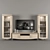 TV Unit and Display Case for DV Home Collection 3D model small image 1