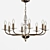 Maytoni Monte Carlo Chandelier | 8 Arms 3D model small image 1
