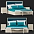 Sea Wave Bedroom Set 3D model small image 1