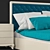 Sea Wave Bedroom Set 3D model small image 2