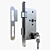 Euro Lock Cylinder with Keys 3D model small image 1