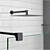 Luxury Black Modo New Shower Collection 3D model small image 3