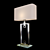 Elegant Nickel Finish Table Lamp 3D model small image 1