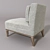 Elegant Simpson Armchair 3D model small image 2