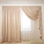 Floor-Length Tie-Up Curtains 3D model small image 1