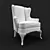 MESTRE Mahogany Chair - Elegant and Timeless 3D model small image 2