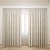 Elegant Sheer Curtain 3D model small image 1