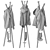 Minimalist Coat Rack Stand 3D model small image 3