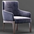 Elegant Molteni & C Chelsea Armchair 3D model small image 1