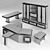 Executive Director's Furniture Set 3D model small image 2