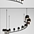 Spiral Elegance: Stunning Chandelier 3D model small image 2