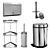 Modern Bathroom Accessories Set 3D model small image 1