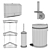 Modern Bathroom Accessories Set 3D model small image 3