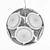 Sunflower Pendant: Functional and Stylish Lighting 3D model small image 3