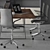 Modern Office Furniture Set 3D model small image 2