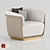 Elegant Allure Armchair 3D model small image 1