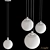 Gras Glass Ball Pendant Light 3D model small image 2