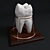 Dental Keepsake: Handcrafted Tooth Souvenir 3D model small image 1