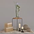 Elegant Fiore Vases Set 3D model small image 1