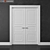 Elegant Interroom Double Door 3D model small image 1