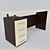 Modern Compact Computer Desk 3D model small image 1