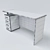 Modern Compact Computer Desk 3D model small image 3