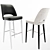 Elevate Your Space with Astor Bar Stools 3D model small image 1