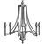 Elegant Evington Chandelier by Feiss 3D model small image 2