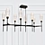 Elegant Aalto Linear Chandelier 3D model small image 1