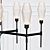 Elegant Aalto Linear Chandelier 3D model small image 2