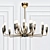 Elegant Intrigue: Arteriors Hardy Chandelier 3D model small image 1