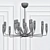 Elegant Intrigue: Arteriors Hardy Chandelier 3D model small image 3