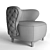 Annabelle Heritage Armchair: 3D Model with Textures 3D model small image 3